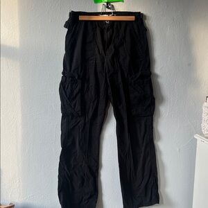 Bershka Black Cargo Pants